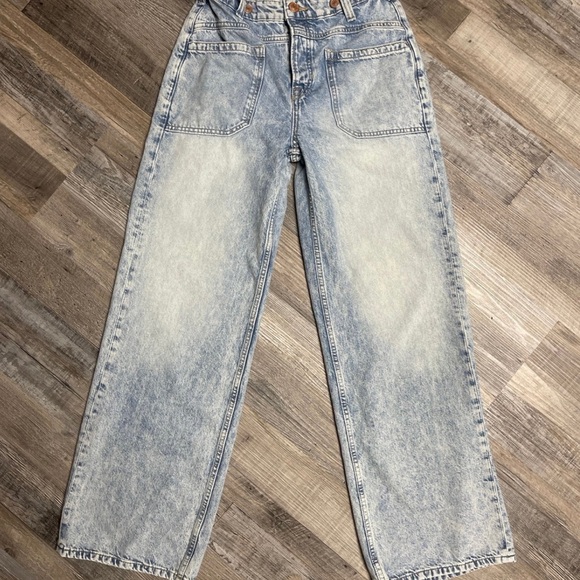 We the free people 25 rose gold wide leg We the Free Palmer Cuffed Baggy Jeans - Picture 3 of 3